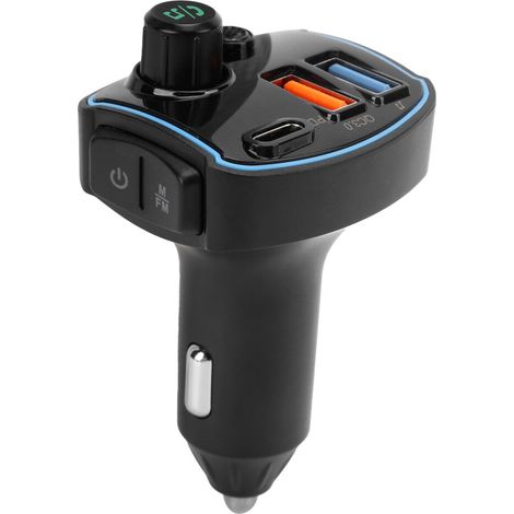 Dieser Bluetooth-Autoadapter ist mit FM-Transmittern mit Geräuschunterdrückung kompatibel und unterstützt Freisprechanrufe, Schnellladung, klares Musikstreaming und ein 7-Zoll-LCD-Display.