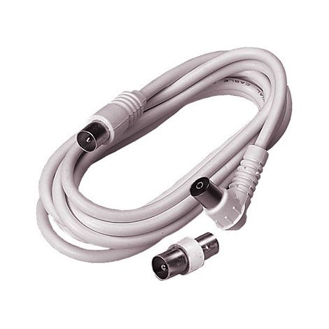 Rallonge TV 9.52m male/femelle + adaptateur male/male 1.5m blanc