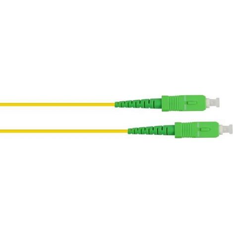 Good Connections Cordon fibre optique monomode OS2 SC(APC) mâle - SC(APC) plug 0,5 m jaune (1/2)