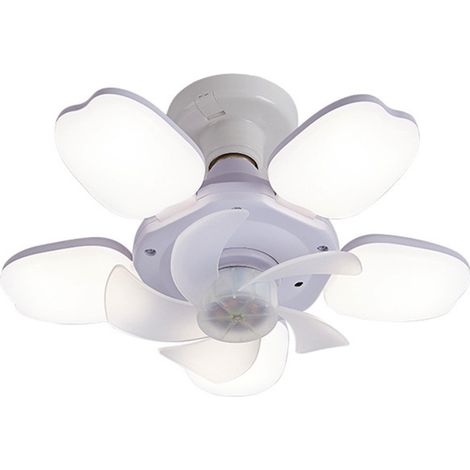 Ventilador de techo con mando a distancia, LED multicolor e intensidad regulable para la habitación de los niños o el dormitorio. (1/5)