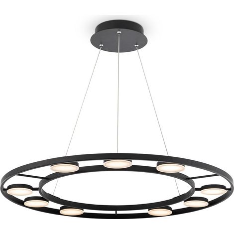 Maytoni Fad Plafoniera a sospensione a LED nera moderna Fad integrata (1/5)