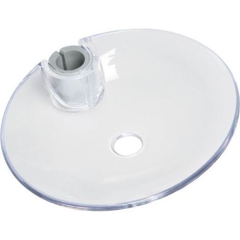 Portasapone tondo con adattatore per aste regolabile acrilico (1/2)