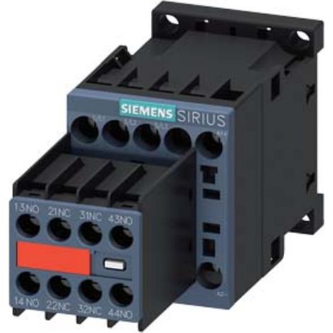 Siemens Schütz, AC-3e, 7 A/3 kW/400V, 3-polig, DC 24V, 2S+2Ö, Schraubanschluss, 3RT20151BB443MA0