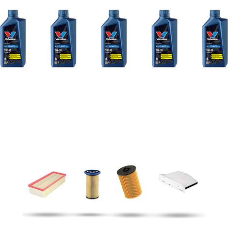 Kit tagliando 4 FILTRI e 5L OLIO compatibile con Vw Sharan II (7N) 2.0 TDI 125kw Dal 2010 (1/5)