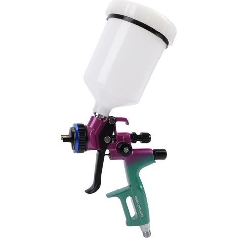GARRYFIZH Pistolet à peinture HVLP professionnel - Pour meuble/mur/projet artistique, tasse 600ml, buse 1.3mm