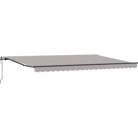 Maison Exclusive - Tenda Retrattile Grigio chiaro 500 × 300 cm Tessuto e Alluminio