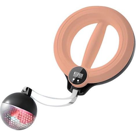 Anneaux de fitness lumineux LED intelligents, hand spinner, équipement de fitness portable pour entraînements nocturnes et à domicile, rose (1/5)