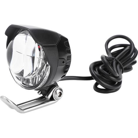 Klaxon LED 2 en 1, phare avant lumineux, lampe puissante 12V-80V pour vélo électrique, scooter, cyclomoteur (1/5)