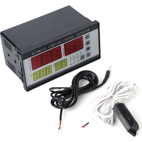 Incubateur intelligent automatique multifonction avec régulateur de température et d'humidité pour œufs et volailles (1/4)