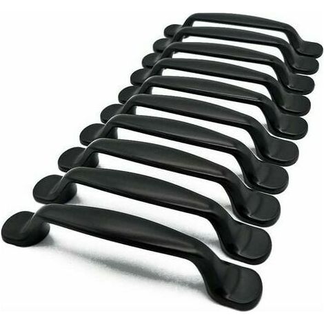 10x Küchenschrank Türgriffe Schrank Schublade Schlafzimmer Möbel Pull Achsabstand 96MM, Aluminium (1/3)