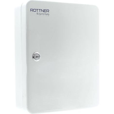 ROTTNER Schlüsselbox SK 40 H300xB245xT85 mmlichtgrau Stahl Anzahl Haken 40 (1/5)