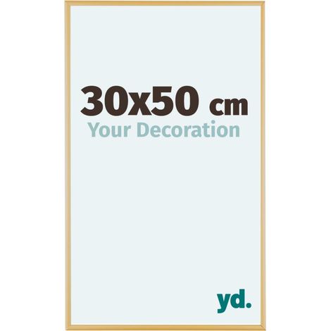 yd. - Cadre photo 30x50 - Or Vintage - Aluminium - Kent