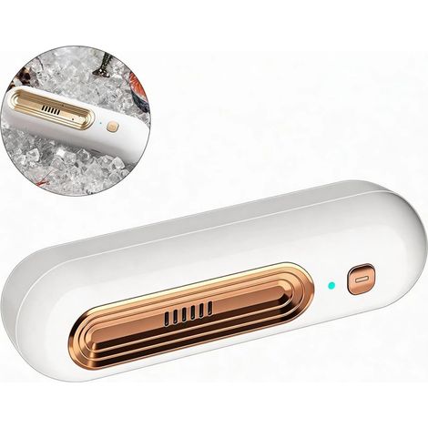 Tragbarer Ozon-Desodorierer, Kühlschrank- und Schuhdesinfektionsgerät, 15 mg Ozon, USB-wiederaufladbar, antibakteriell, Luftreiniger, entfernt Gerüche (goldene Farbe). (1/5)