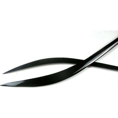 1 pair of glossy black headlight brow stickers suitable for Alfa Romeo Giulia 15-24 (1/5)
