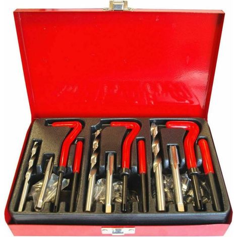 Trade Shop - GEWINDEREPARATURSET 88 STÜCK AUSSENGEWINDERESTAURATOR KOFFER - (1/2)