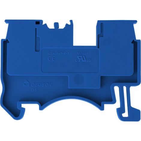 Morsetto terminale per binario, blu, 4MM2, per binario TH35 TOR N (1/4)