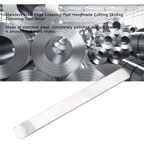 Outil de coupe en acier inoxydable pour finition et rognage, petit outil à main pour le travail du cuir (1/4)