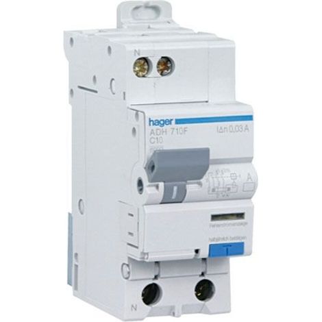 Hager ADC710F Fehlerstromschutzschalter 30 mA Typ C Neutral