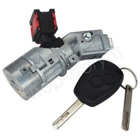 Kit Complet Neiman - Serrure De Blocage Pour Colonne De Direction - Compatible Renault Nissan Opel Dacia - 2 Clés - 17x8 5x4 5 Cm - 600 G