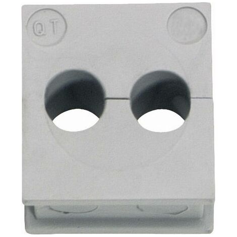 Passe-câbles Icotek QT 2/6 42572 Ø max. des bornes 6 mm Elastomère gris 1 pc(s) W96676 (1/3)