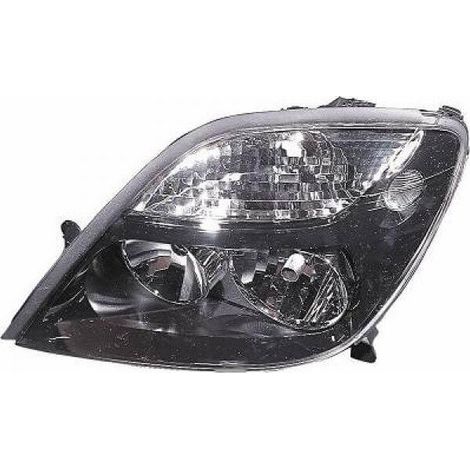Phare avant gauche noir H1/H7 Renault Megane Scenic 1 phase 2 1999-2003