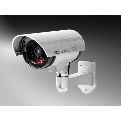 Allemagne outdoor Caméra de sécurité dôme factice CCD Cam Intérieur Réaliste Fausse Surveillance CCTV 1080p Rouge Clignotant LED Objectif Factice et Câble. (1/5)