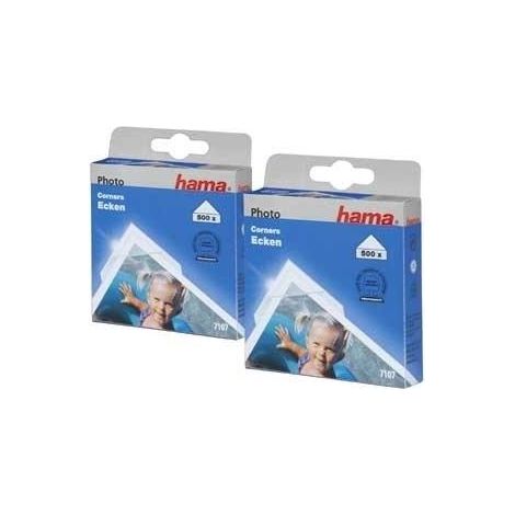 Esquinas para fotos Hama blancas autoadhesivas 1000 piezas