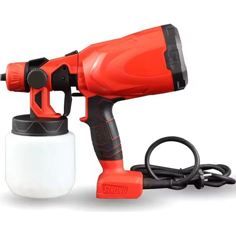 Farbsprühgerät, elektrische Hochleistungs-Sprühpistole mit einstellbarem Sprühbreitenknopf, leicht zu reinigen, Farbsprühgerät für Haus, Möbel, Schränke, Zäune usw. (1/4)