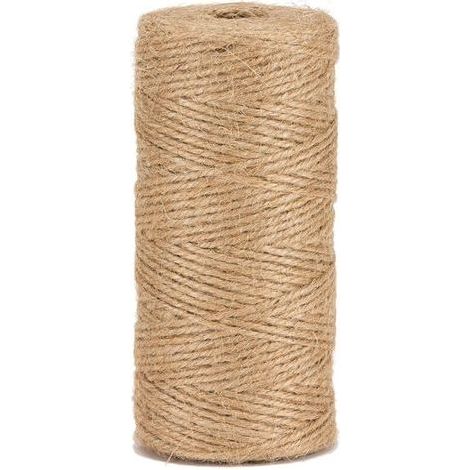 pair Ficelle Jute Naturel Ø1.5mm ±100m pour Le Jardinage, Bricolage, activités manuelles BJN100, Naturelle (1/4)