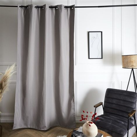Rideau isolant polaire 135x240 cm gris (1/5)