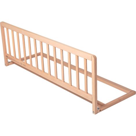 Safetots Barrière De Lit En Bois, Sécurité Pour Bébé, Pré-assemblé, 110cm De Largeur X 38cm De Hauteur, Bois Naturel (1/4)