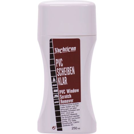 Pulizia PVC trasparente, YACHTICON, 250 ml, lucidante PVC, cura nautica (1/5)