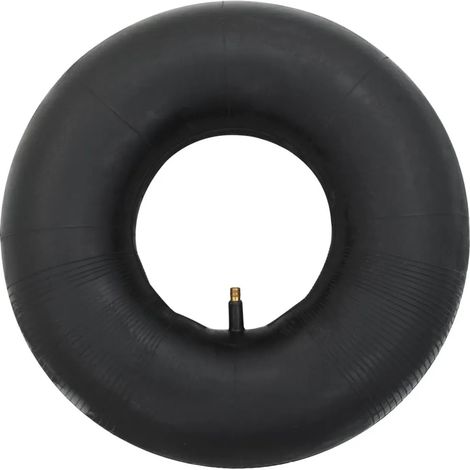Chambres à air pour brouette, lot de 2 pièces, dimensions 15 x 6,00-6, en caoutchouc résistant, fixation standard pour brouettes de jardin et de chantier (1/5)
