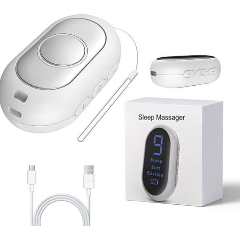Appareil d’aide au sommeil portable rechargeable USB-C – 3 modes & 9 niveaux de vibration pour détente, réduction du stress et endormissement rapide (1/5)