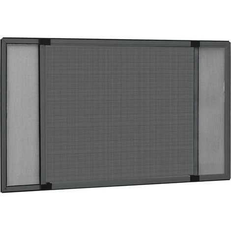Moustiquaire rétractable pour fenêtres, gris anthracite (75-143) x 50 cm (1/5)