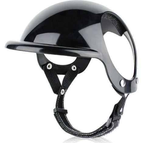 Casque pour animaux de compagnie Nouveau chapeau Chien Chat Moto Casque de sécurité Chapeau Accessoires Chapeau Couvre-chef (1/3)
