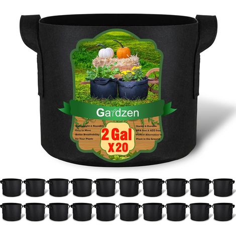 Lot de 20 Sacs de Plantation avec poignées - 3,5 à 4,5 l (1/5)