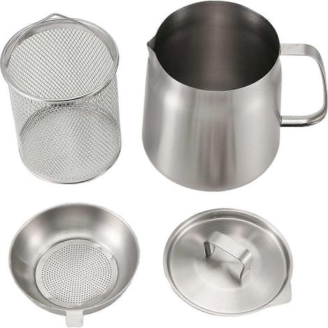 Vielseitiger Ölfilterbehälter, Ölfiltertopf für die Küche, 2 l