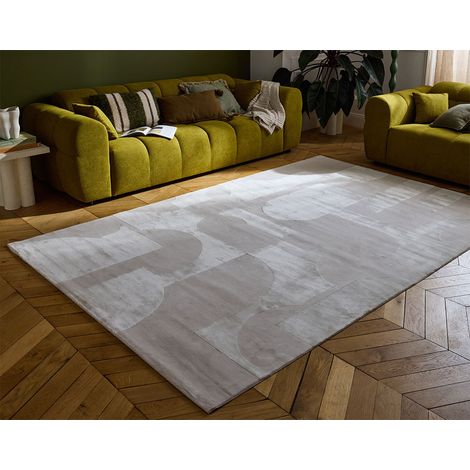 Telio - tapis rectangulaire motif bohème - taupe (1/5)