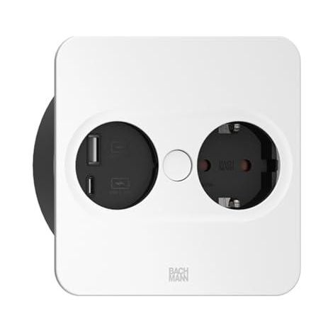 Bachmann Twist 2 Steckdose mit USB A/C Anschlüssen 22W