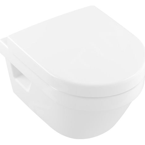 Villeroy & Boch Architectura - WC suspendu Compact avec abattant SoftClosing, DirectFlush, blanc alpin 4687HR01 (1/5)