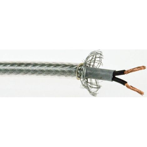 Rs Pro – Câble de contrôle SY 2 x 1,5 mm² – Blindé PVC – Longueur 50 mètres – Tension 300/500 V – Température -15°C à +70°C