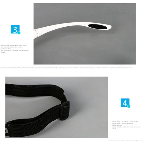 Lunettes loupe frontale 3,5x à cinq niveaux de grossissement, portables, confortables et légères, idéales pour la lecture. (1/4)