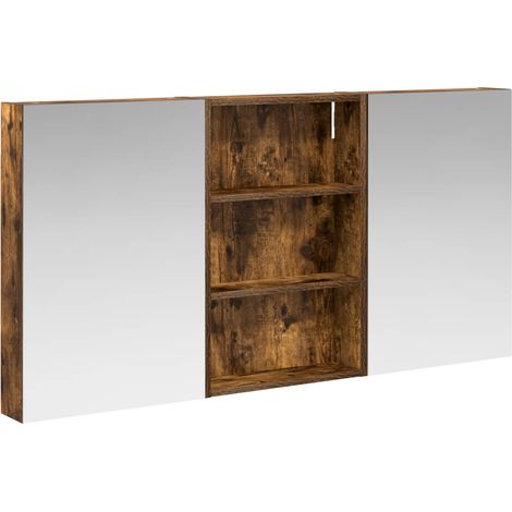 Set di Armadi da Bagno con porta 3 pcs 120 x 10,5 x 60,5 cm vidaXL