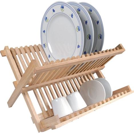 Égouttoir pliable bois - METALTEX