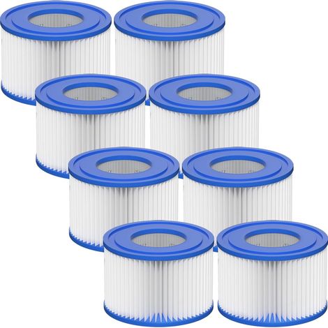 Typ VI Spa-Filterkartusche, Poolreinigungskartusche (8er-Packung)Hohe Qualität, die ideale Wahl für Familien. (1/5)