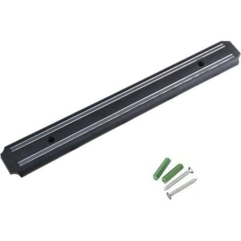 Support de stockage de couteau magnetique mural monte, Outil de cuisine pour le chef de poser de l' ustensile noir noir-8115 (1/2)