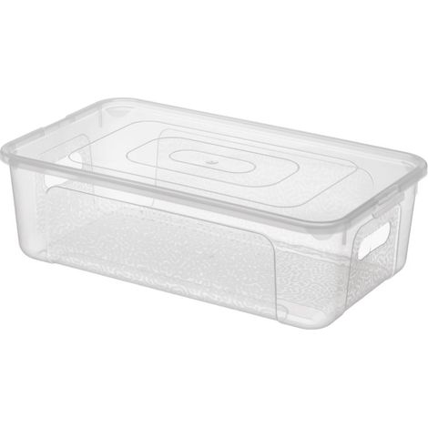 Organizzatore universale portaoggetti Brenda da 5 litri in plastica trasparente, dimensioni 34x20x10 cm (1/5)