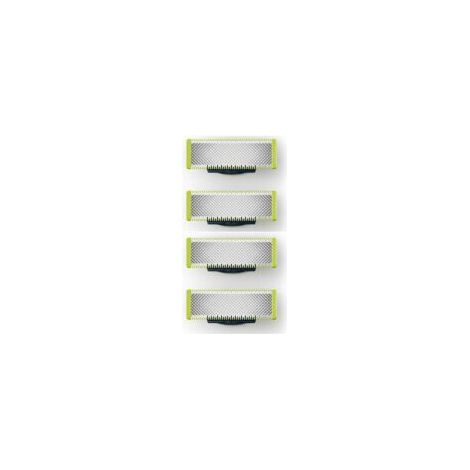 Ersatzklingen kompatibel mit OneBlade Rasierern, hochpräzise, langlebiger Edelstahl – 4er-Pack – Crezuo