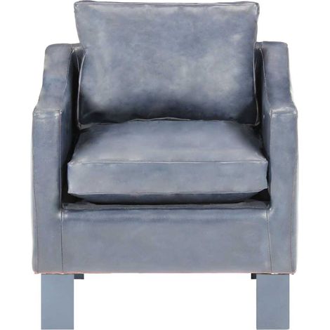 Maison Exclusive - Sessel Grau Echtleder